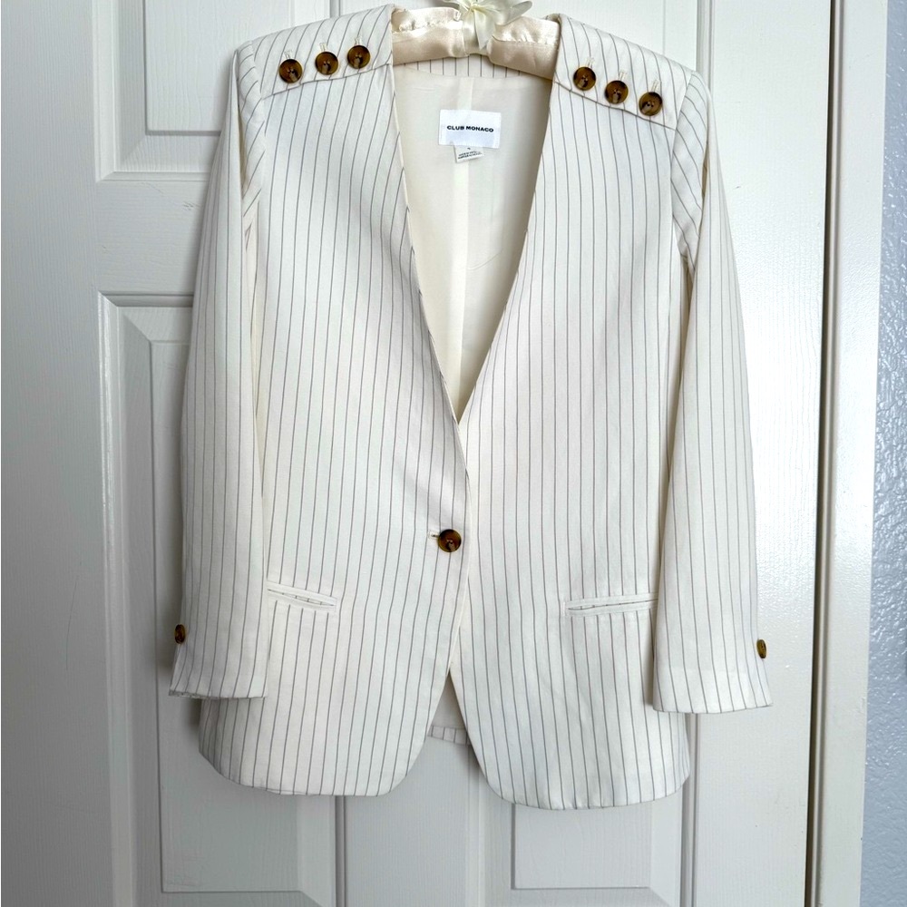 Club Monaco linen Blazer Size 0